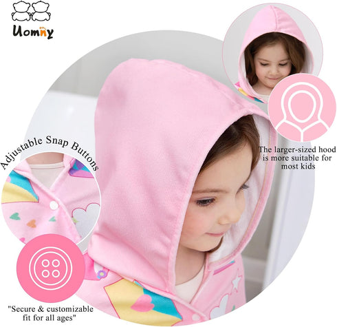 Towel,30" 50" 3-10 UOMNY Unicorns Hooded Towels for Kids,Soft Kids Beach x for Years Girls,Hooded Bath Towel,Toddler