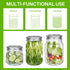 Homerove 8 oz 30 Pack 52 Mason Jars Small Canning Jars with Airtight Lids & Bands for Jam, Jelly, Honey, Pickles