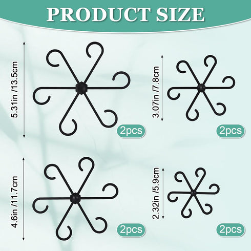 GLCSC 8pcs Plant Stem Support, Plant Support for Indoor Plants, Plastic Reusable Plant Stabilizer, Indoor Plants