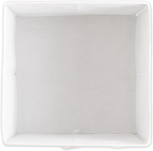 DII Non Woven Polyester Storage Bin, 11x11x5.5-inch, Starburst Gray, 2 Piece