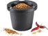 Zassenhaus Cast Iron Spice Grinder Set with Beech Wood Lid, 3 Inches (Black)