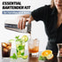 Set 13-Pcs Set 25oz Cocktail Shaker Bartender Kit: Bar Tools with Bamboo Stand, Essential Bar Accessories for Home: