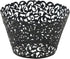 KPOSIYA 120 Pack Artistic Cupcake Wrappers, Black Laser Cut Cake Paper Cups for Wedding Baby Shower Birthday Decoration