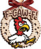 Katinat Funny Christmas Ornaments 2025, Wooden F-Caw-F Chicken Ornaments Chicken Gifts for