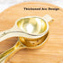 Agirlvct Heavy Duty Zinc Lemon Squeezer, Manual Juicer for Fresh Small Oranges Limes, Home Kitchen Accessories (Gold)