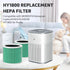 HY1800 True H13 HEPA Replacement Filter Compatible with Loytio/Honeyuan/AYAFATO/IOIOW and MORENTO HY1800 Air Cleaner Purifier,3-in-1 Filtration System,H13 True HEPA and Activcated Carbon, Green by SAKEGDY