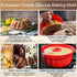 Silicone Fluted Bunte Cake Baking Pan, European-Grade LFGB Silicone Round Cake Mold, Non-Stick Cake Pan for Jello,