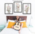 Gubrandin 3PCS (8x10 inchUnframed), Wildflower Nursery Decor Boho Nursery Wall Art Prints Artwork Paintings for Home