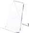 Plymor Clear Acrylic Book Easel with 1.125" Flat Ledge, 3.625" W x 4.25" D x 4.875" H (2 Pack)