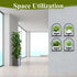 2 Pack PEKGRIL Wall Plant Holders, Metal Window Planters Shelves, Indoor Plants Stands, Wall Decor Planter Hanging