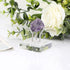 Hipiwe Acrylic Display Stand, Medium Three Metal Peg Easel for Fossils, Crystals, and Geodes in Silver