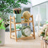 1 2 Countertop Display(Wood,10.2 Inch) Yalikop Pcs Tier Matcha Station Shelf Bamboo Coffee Mug Stand Storage Rack