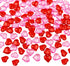 Fangoo 110 Pieces Red Pink Acrylic Heart Gems, Valentine's Day Decor Heart Rocks for DIY Crafts Engagement