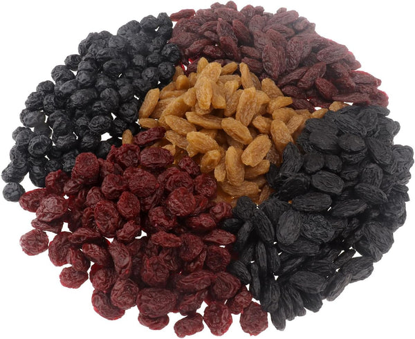 ginojex Fake Dried Fruit 500g (680Pcs) Artificial Dried Blueberries Faux Cranberry Simulation Blackcurrant