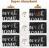 Coffee Mat for Countertops, 2 Pcs Black White Grey Buffalo Grid Dish Drying Mat for Kitchen Coffee Bar Accessories
