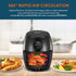 Elite Gourmet EAF-2612DX Personal 2.1Qt Compact Programmable Hot Air Fryer, Oil-Less Healthy Cooker, 1000W, Black