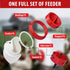 8PACK No Waste Chicken Feeder Ports - DIY Chicken Feeder Kit with Hole Saw - Chicken Feeder Cups