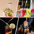 Long Handle Iced Tea Spoon, 9-inch Stainless Steel Cocktail Mixing Stirrers Spoon, Coffee Spoon, Ice Cream Spoon for