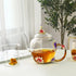 35OZ Luka Tech Enamel Glass Flower Teapot With Removable Loose Tea Leaf Infuser Tea Maker,Gifts For Women,Mom,Mothers