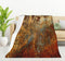 HGOD DESIGNS Brown Rust Colorful Metal Rusty Steel Blanket, Soft Comfortable Throw Blanket for Sofa, Chair, Bed, Office