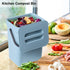 LALASTAR Small Compost Bin for Kitchen, Odorless Countertop Compost Bucket with Lid, Mini Food Waste Bin 3L/0.8 Gal,