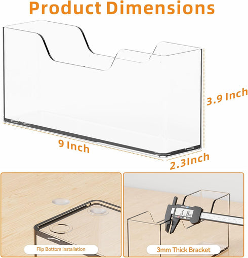 Bathroom,9 Inch Cq acrylic Guest Towel Holder for Vertical Clear Napkin Holder for Disposable Guest Towel,Modern