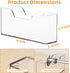 Bathroom,9 Inch Cq acrylic Guest Towel Holder for Vertical Clear Napkin Holder for Disposable Guest Towel,Modern
