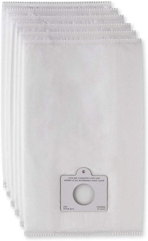 Compatible with Kenmore Canister Vacuum Bags Type Q/C HEPA, Pack of 6 Premium Cloth Bags