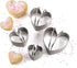 RSVP International Endurance Heart Shape Biscuit Cutters, Set of 4, Stainless Steel