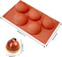 Extra Large 5-Cavity Semi Sphere Silicone Mold, 3 Packs Half Sphere Baking Molds for Chocolate, Cake, Jelly