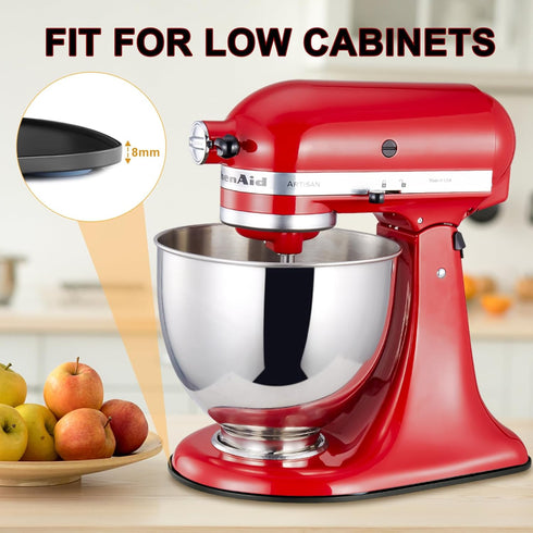 Sliding Mat for KitchenAid Mixer - Metal Mixer Mover Slider Mat for 4.5-5qt Tilt-Head Stand Mixer