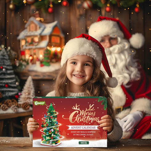 2025 Set 24 Countdown (1083 Advent Calendar Adult Teen Boy Girls Kids Christmas Tree Building Toys with Led light