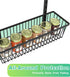 Over The Door Pantry Organizer, 6-Tier Deep Baskets Hanging Metal Rack for Home & Kitchen, Black