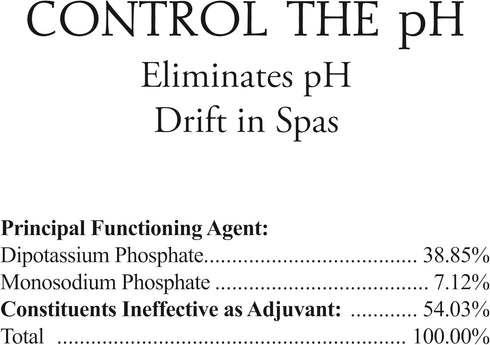 1-Quart SpaChoice Premium Control The pH, pH Balance for Hot Tub, Made in USA