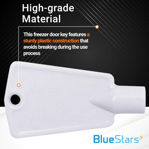 BlueStars Ultra Durable 297147700 Refrigerator Door Lock Key Replacement Part for Frigidaire Kenmore Electrolux