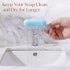 2 Counter, 4.5 3 0.7 Inches Pcs Plastic Soap Holder Soap Dish Bar Saver Tray with Holes Sponge Holder for Kitchen