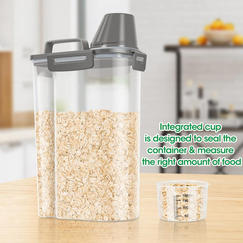 2 Pack 5 Lbs, TBMax Rice Container Cereal Storage Container Kitchen Pantry Dry Food Storage Holder with Easy-Pouring