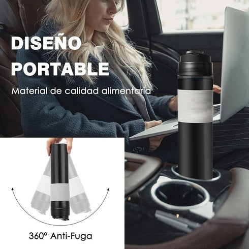 Dioche Bottle, 350ml Portable Tea Coffee Maker Drinking Water Cup Mug for Travelling(Black) by Dioche