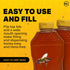 2 lb 12-Pack Mann Lake Refillable Hourglass Honey Jars | Plastic Containers with Yellow Flip-Top Lids | Empty Bottles