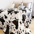 90"x90" SEEGU Full Size Blankets for Bed, Oversized Queen Cow Print Fleece Throw Blanket for Adults, Lightweight