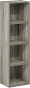 Furinno Luder Bookcase/Storage, 4-Tier Cube, French Oak