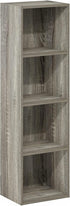 Furinno Luder Bookcase/Storage, 4-Tier Cube, French Oak