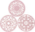 Smitchraft Silicone Trivets for Hot Dishes, Pots & Pans, Multi-use Heat Resistant Mat Set of 3 Pink