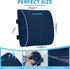SweetSlubr Lumbar Support Pillow for Office Chair, Car Seats and Home Desks, Ergonomic Back Support with Double