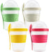 20 OZ Set 4 Tribello Overnight Oats Container With Lid, of Crunch Cups To Go, Portable Parfait Cup With Compartments