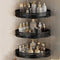 Asotckom 3-Pack, 11.42" x 8.27" x 2.09", Triangle Shower Kitchen Organizer, Caddy Bathroom