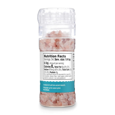 4.77 Oz Amazon Grocery, Himalayan Pink Salt Adjustable Grinder