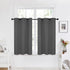 Deconovo Grommet Top Thermal Insulated Room Darkening Window Curtain Panels for Bedroom,(34x45 Inch, Dark Grey, 2 Panels)