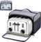 Toaster Cover with Base for 4 Slice Wide Slot, Compatible with Cuisinart, Buffalo Check with Zipper Pockets