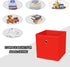 Foldable Storage Cubes Bins, 11 Inch Cloth Storage Cube Fabric Storage Box Organizer Baskets with Dual Handles, Set of